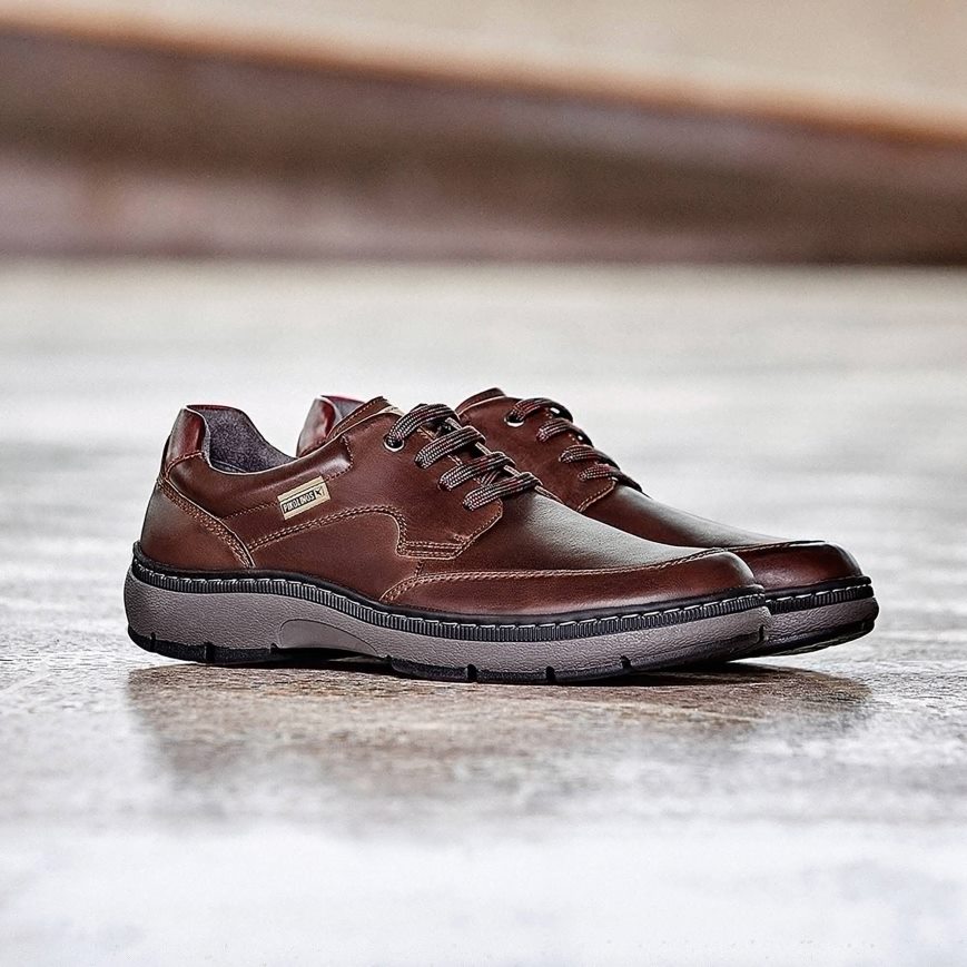 Men's Pikolinos CACERES Lace Up Shoes Brown | NZ Y321Q95